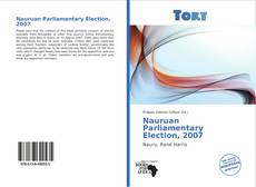 Capa do livro de Nauruan Parliamentary Election, 2007 