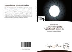 Couverture de Anthropologische Gesellschaft Londons