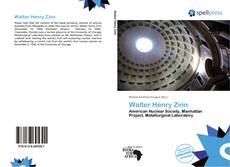 Portada del libro de Walter Henry Zinn