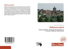 Capa do livro de Wißmannsdorf 