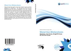 Bookcover of Wend Von Wietersheim