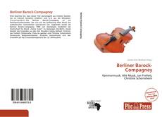 Bookcover of Berliner Barock-Compagney