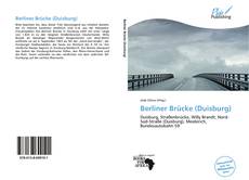 Capa do livro de Berliner Brücke (Duisburg) 