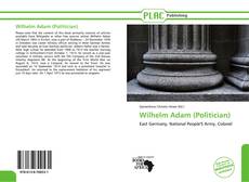 Capa do livro de Wilhelm Adam (Politician) 