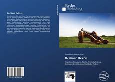 Portada del libro de Berliner Dekret