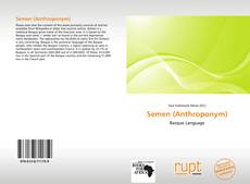 Buchcover von Semen (Anthroponym)