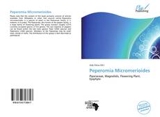 Portada del libro de Peperomia Micromerioides