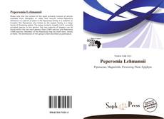 Bookcover of Peperomia Lehmannii