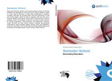 Semester School kitap kapağı