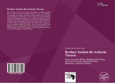 Bookcover of Berliner Institut für kritische Theorie