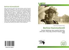 Buchcover von Berliner Kammerbrettl