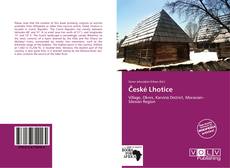 Capa do livro de České Lhotice 