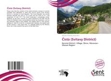 Capa do livro de Čistá (Svitavy District) 