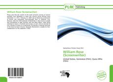 Buchcover von William Rose (Screenwriter)