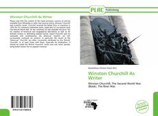 Capa do livro de Winston Churchill As Writer 