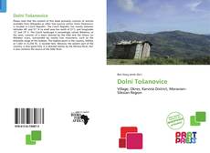 Capa do livro de Dolní Tošanovice 