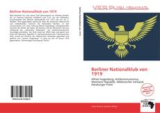 Capa do livro de Berliner Nationalklub von 1919 