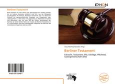 Bookcover of Berliner Testament