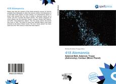 Bookcover of 418 Alemannia