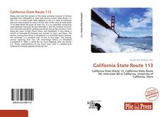 Bookcover of California State Route 113