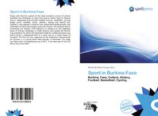 Bookcover of Sport in Burkina Faso