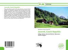 Buchcover von Javorek, Czech Republic