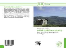 Capa do livro de Kaliště (Pelhřimov District) 