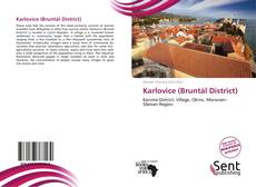 Capa do livro de Karlovice (Bruntál District) 