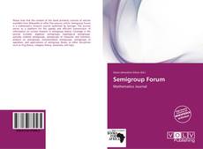 Bookcover of Semigroup Forum