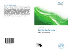 Bookcover of Semih Kaplanoğlu