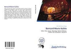 Capa do livro de Bernard-Marie Koltès 