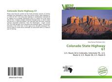 Bookcover of Colorado State Highway 61