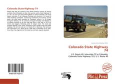 Capa do livro de Colorado State Highway 74 