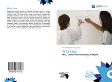 Buchcover von Wax Lips