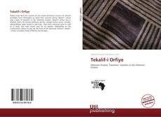 Couverture de Tekalif-i Orfiye