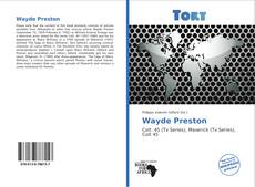 Capa do livro de Wayde Preston 