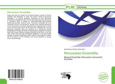 Bookcover of Percussion Ensemble