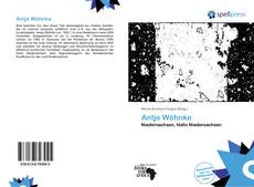 Bookcover of Antje Wöhnke