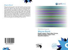 Portada del libro de Wayne Bond