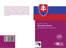 Capa do livro de Tekovské Nemce 