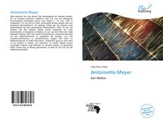 Portada del libro de Antoinette Meyer