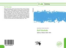 Portada del libro de Rolf Brahde