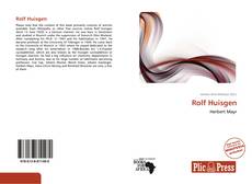 Capa do livro de Rolf Huisgen 