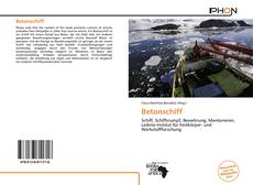 Capa do livro de Betonschiff 