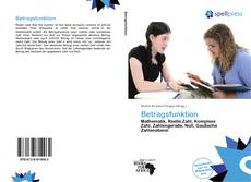 Portada del libro de Betragsfunktion