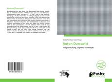 Bookcover of Anton Durcovici