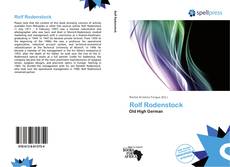 Bookcover of Rolf Rodenstock