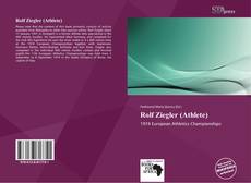 Bookcover of Rolf Ziegler (Athlete)