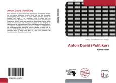 Capa do livro de Anton David (Politiker) 