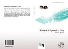 Обложка Semyon Grigorevich Frug